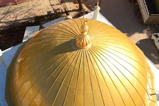 Turgut Aydın cami kaplama çalışması